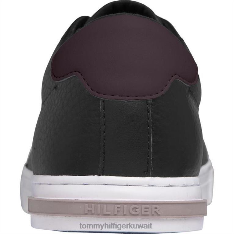 بي دي اس سوداء Tommy Hilfiger حذاء رياضي بتفاصيل ربطة عنق أساسية 4464419556