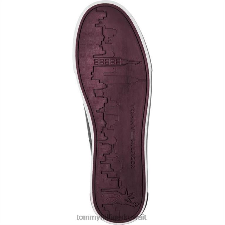 بي دي اس سوداء Tommy Hilfiger حذاء رياضي بتفاصيل ربطة عنق أساسية 4464419556