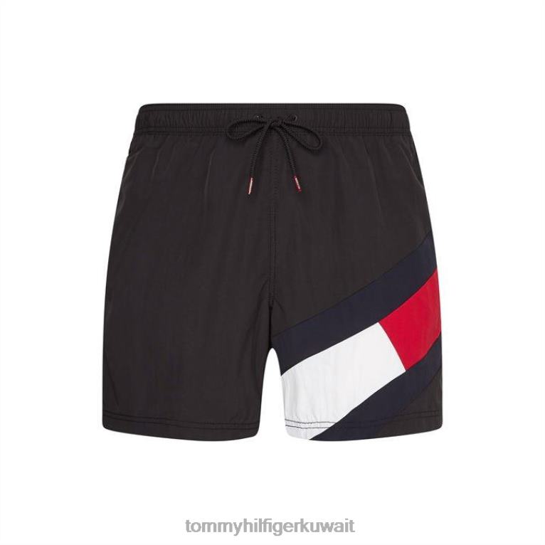 أسود Tommy Hilfiger شورت سباحة العلم 4464419565