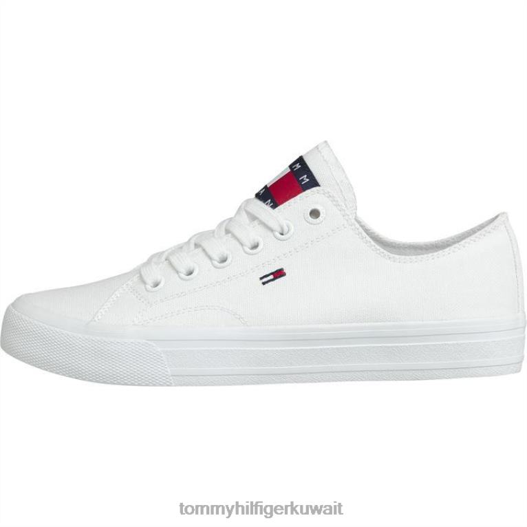 أبيض Tommy Hilfiger حذاء رياضي منخفض من القماش 4464419574