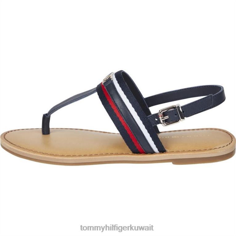 سماء الصحراء Tommy Hilfiger الصنادل المسطحة بحزام الشركات 4464419589
