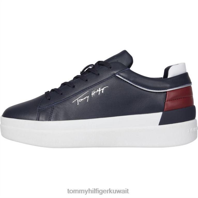 القوات البحرية Tommy Hilfiger حذاء رياضي من جلد الغزال المميز 4464419613
