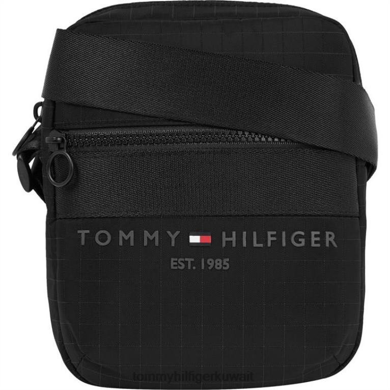 بي دي اس سوداء Tommy Hilfiger أنشأت حقيبة مراسل صغيرة 4464419621
