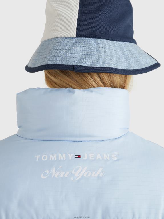قرمزي عميق/متعدد Tommy Hilfiger أرشيف سترة منتفخة حديثة متباينة الألوان 446441963