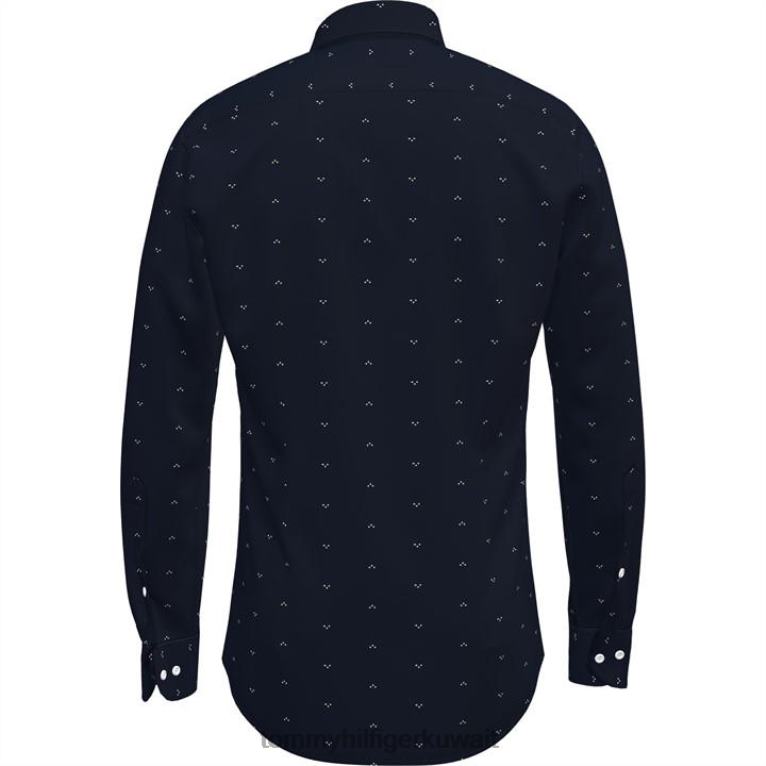 القوات البحرية Tommy Hilfiger قميص بطباعة متباعدة 4464419645