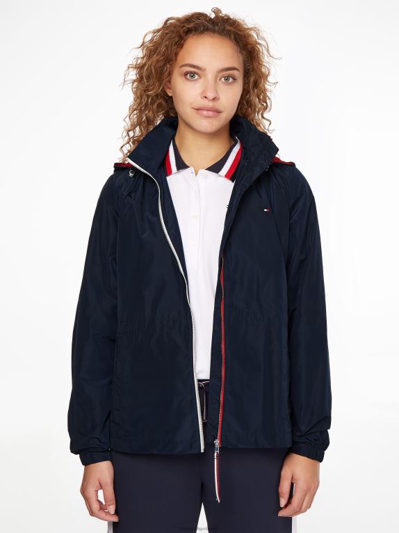 سماء الصحراء/الأحمر الأساسي Tommy Hilfiger سترة واقية من النايلون 446441967
