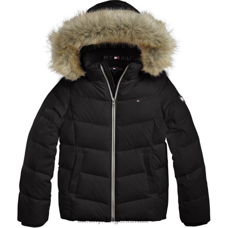 بي دي اس سوداء Tommy Hilfiger سترة فروي أساسية 4464419676