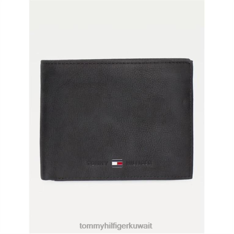 أسود Tommy Hilfiger محفظة جونسون للعملات المعدنية للرجال 4464419695