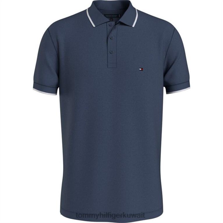 النيلي الباهت Tommy Hilfiger العودة إلى الأساسيات قميص بولو رجالي 4464419698