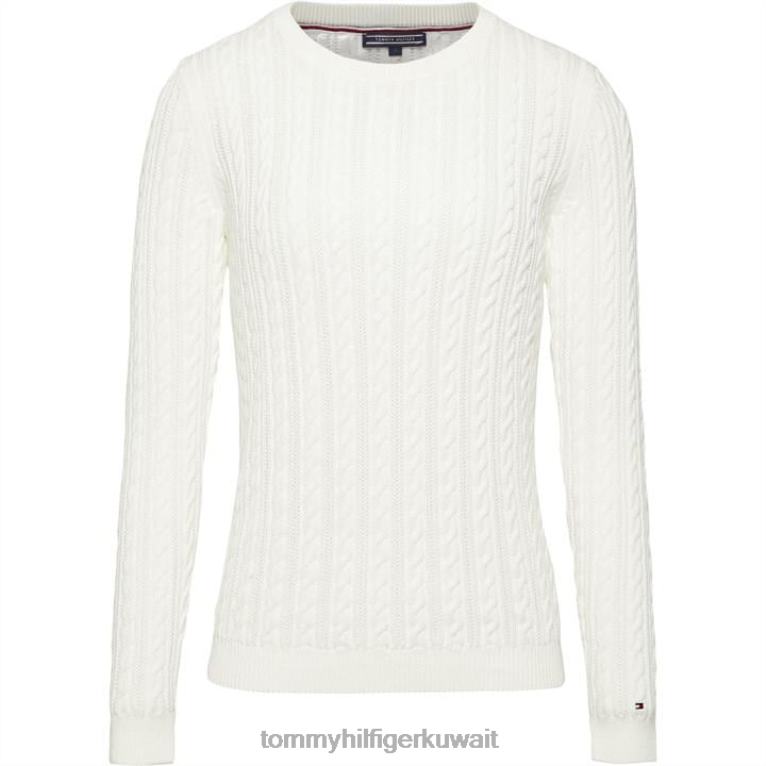 أبيض Tommy Hilfiger سترة كابل باسكالينو 4464419718