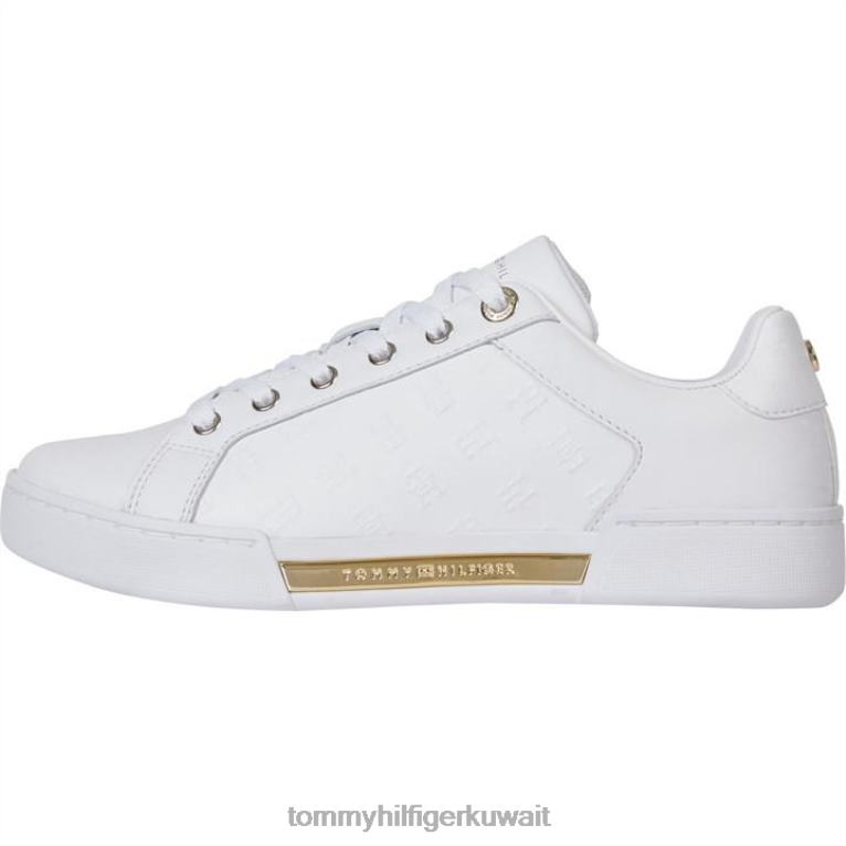 أبيض Tommy Hilfiger حذاء رياضي بنقش مونوغرام 4464419779