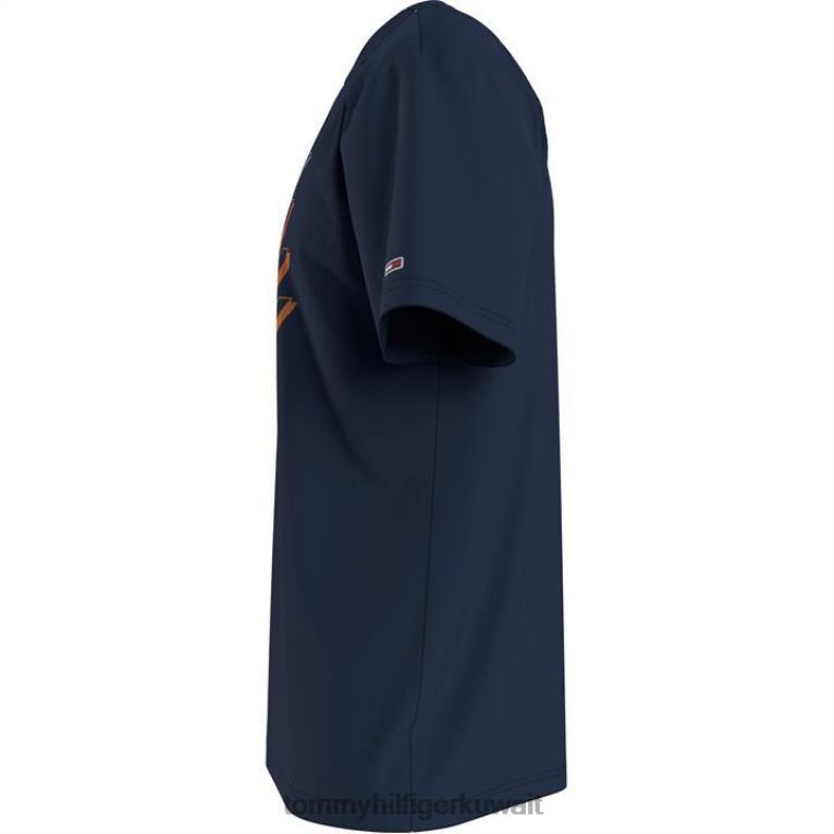 البحرية الشفق Tommy Hilfiger كرر شعار تي شيرت 4464419838