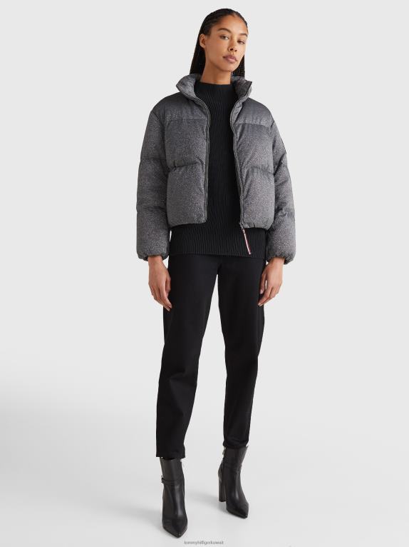 لوركس الفضة Tommy Hilfiger حماية معدنية استرخاء أسفل سترة 446441984