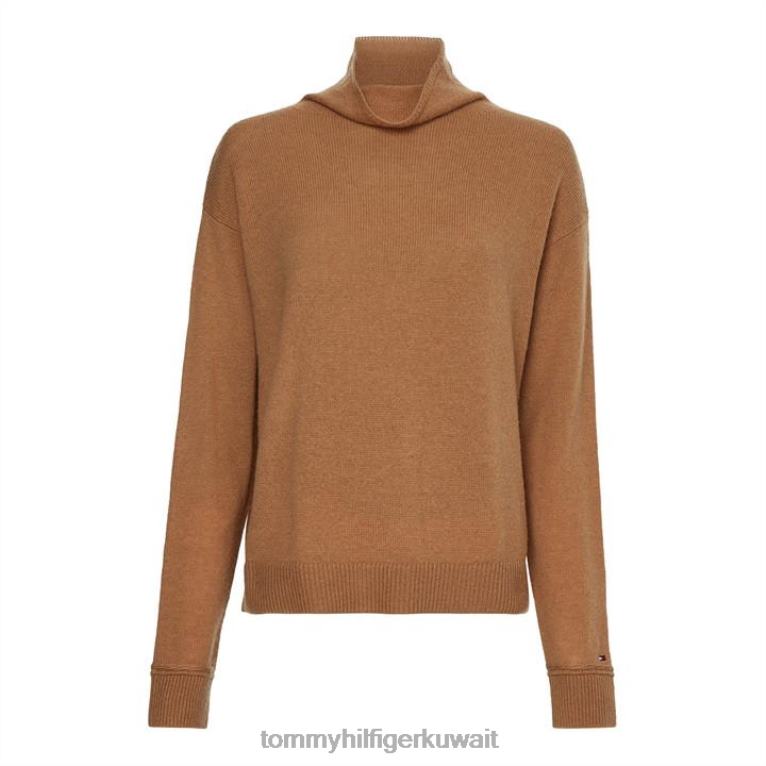 البلد الكاكي Tommy Hilfiger سترة من الصوف الناعم 4464419852