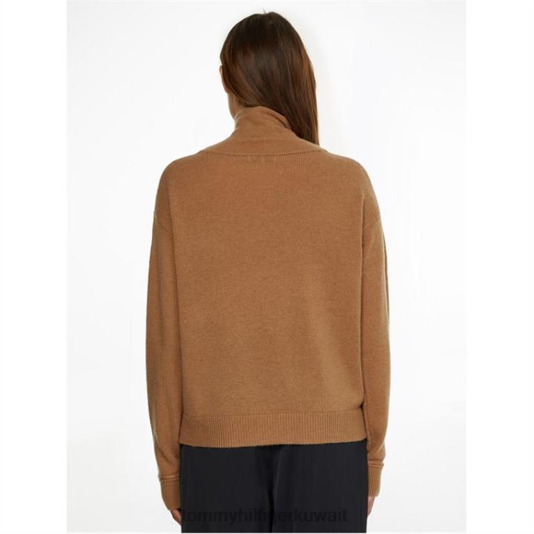 البلد الكاكي Tommy Hilfiger سترة من الصوف الناعم 4464419852