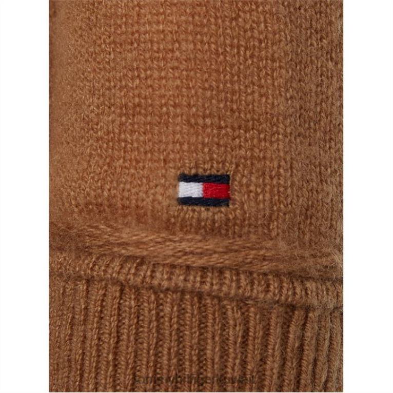 البلد الكاكي Tommy Hilfiger سترة من الصوف الناعم 4464419852