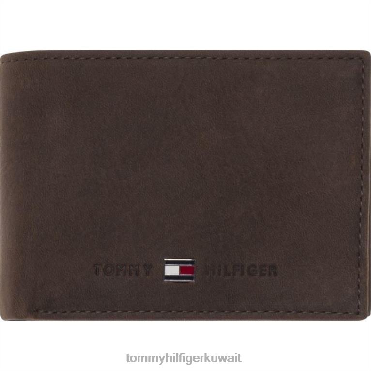 بني Tommy Hilfiger محفظة جونسون الصغيرة 4464419868