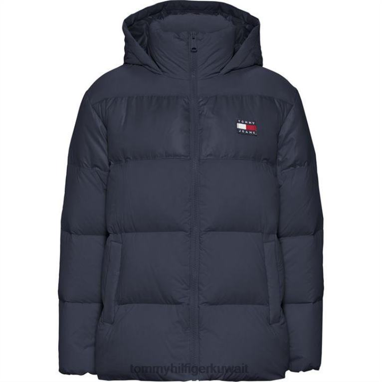 البحرية الشفق Tommy Hilfiger سترة مبطنة بغطاء للرأس 4464419924