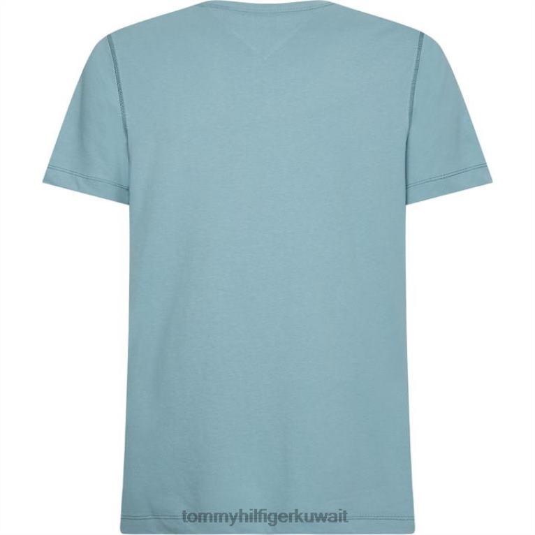 التلفزيون الأزرق النبيل Tommy Hilfiger تي شيرت بخياطة متباينة 4464419928