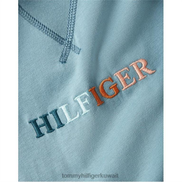 التلفزيون الأزرق النبيل Tommy Hilfiger تي شيرت بخياطة متباينة 4464419928