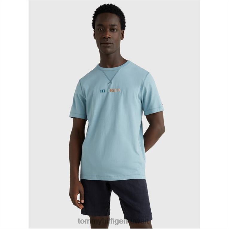 التلفزيون الأزرق النبيل Tommy Hilfiger تي شيرت بخياطة متباينة 4464419928