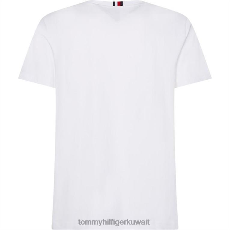يبر ابيض Tommy Hilfiger تيشيرت بشعار الماركة 4464419930
