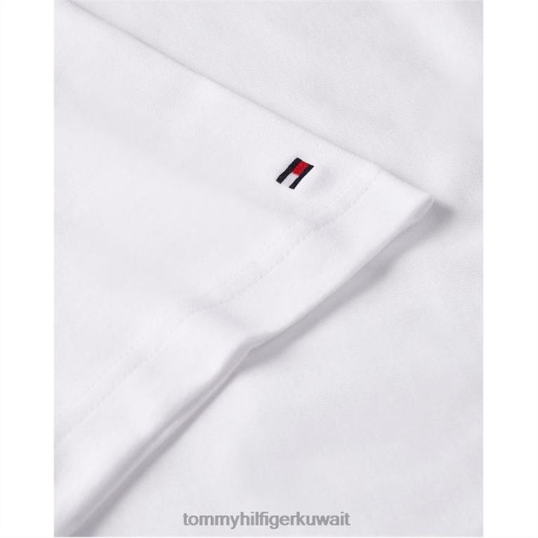 يبر ابيض Tommy Hilfiger تيشيرت بشعار الماركة 4464419930