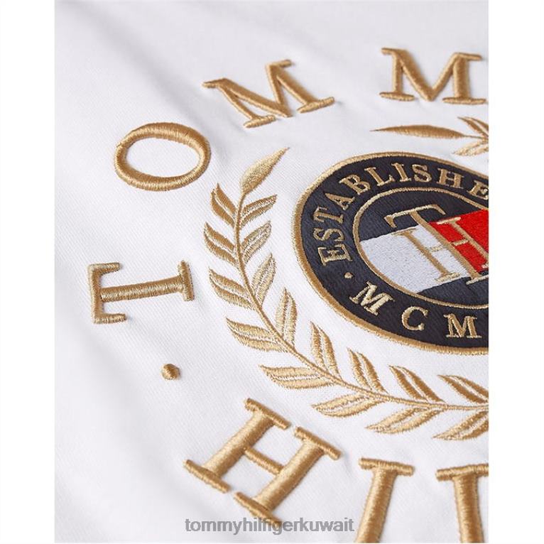 يبر ابيض Tommy Hilfiger تيشيرت بشعار الماركة 4464419930