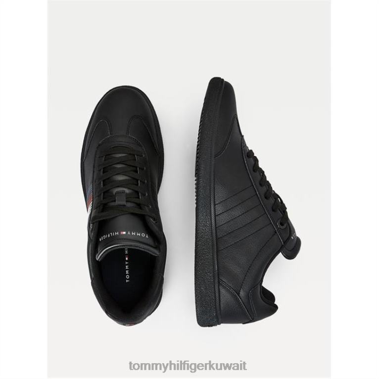 بي دي اس سوداء Tommy Hilfiger حذاء رياضة جلد الشركة 4464419974
