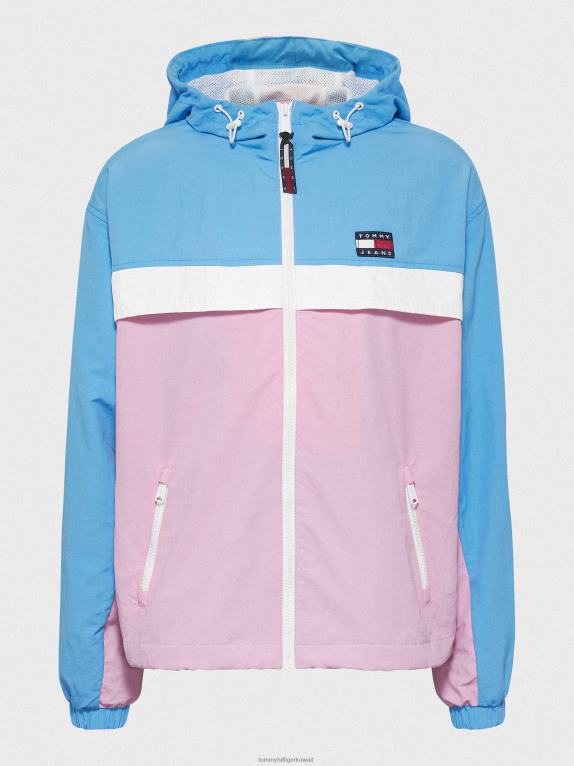 وردي طازج/متعدد Tommy Hilfiger سترة واقية من الرياح شيكاغو ملونة 446441999