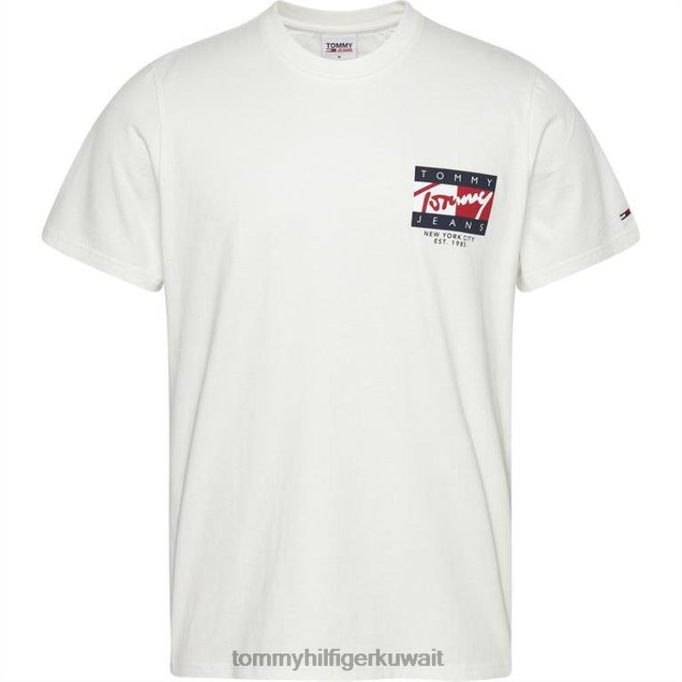 العاج يبي Tommy Hilfiger تي شيرت العلم خمر 4464420064