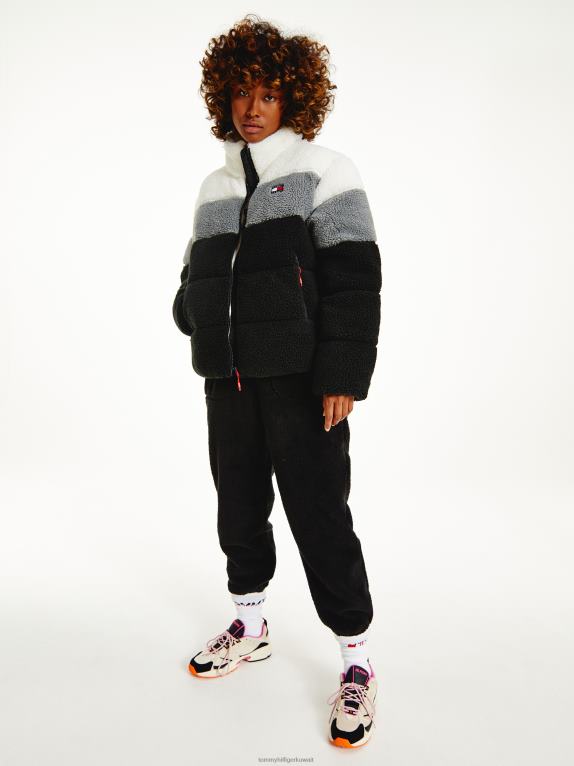 أسود/متعدد Tommy Hilfiger سترة منتفخة مريحة بألوان متعددة 446442008