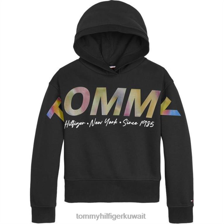 بي دي اس سوداء Tommy Hilfiger هوديي متعدد للصغار 4464420118
