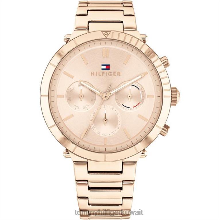وارتفع الذهب Tommy Hilfiger ساعة أشعة الشمس الشمبانيا للسيدات 4464420166