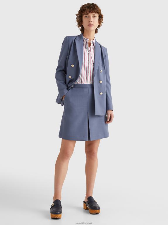 القمر الأزرق Tommy Hilfiger سترة مريحة مزدوجة الصدر 446442017