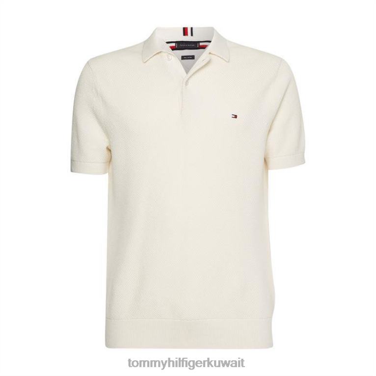 العاج يبي Tommy Hilfiger بيكيه هيكل بولو ق / ق 4464420170
