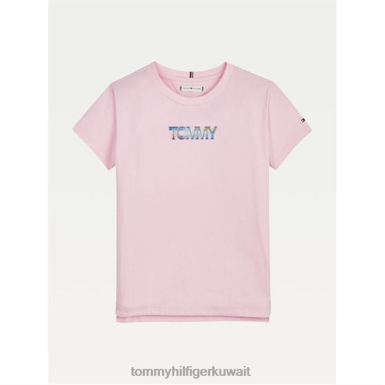 توج رومبينك Tommy Hilfiger قزحي الألوان شارة شعار تي شيرت 4464420205