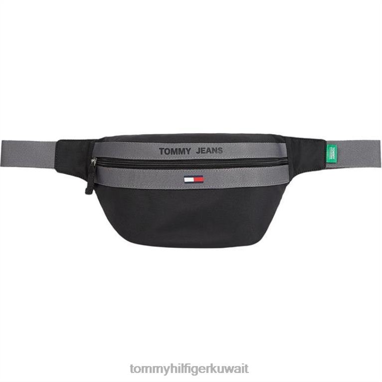 بي دي اس سوداء Tommy Hilfiger حقيبة بومباج أساسية للرجال 4464420211