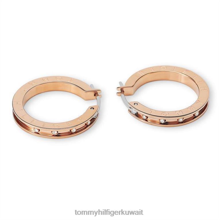 وارتفع الذهب Tommy Hilfiger أقراط رقيقة 4464420265