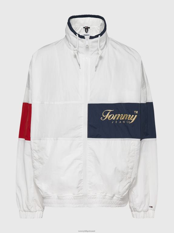 أبيض/متعدد Tommy Hilfiger سترة رياضية منحنية أرشيفية متباينة الألوان 446442027