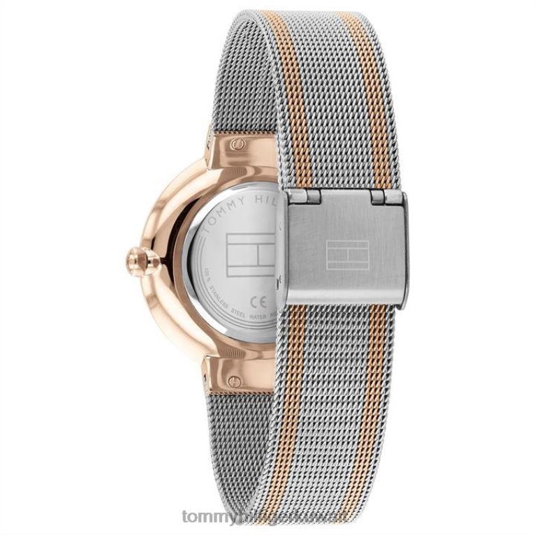 نغمتان Tommy Hilfiger ساعة شبكية للسيدات 4464420270