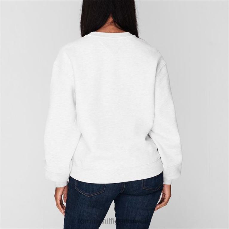 الفضة ز Tommy Hilfiger سترة الطاقم الجامعي 4464420288