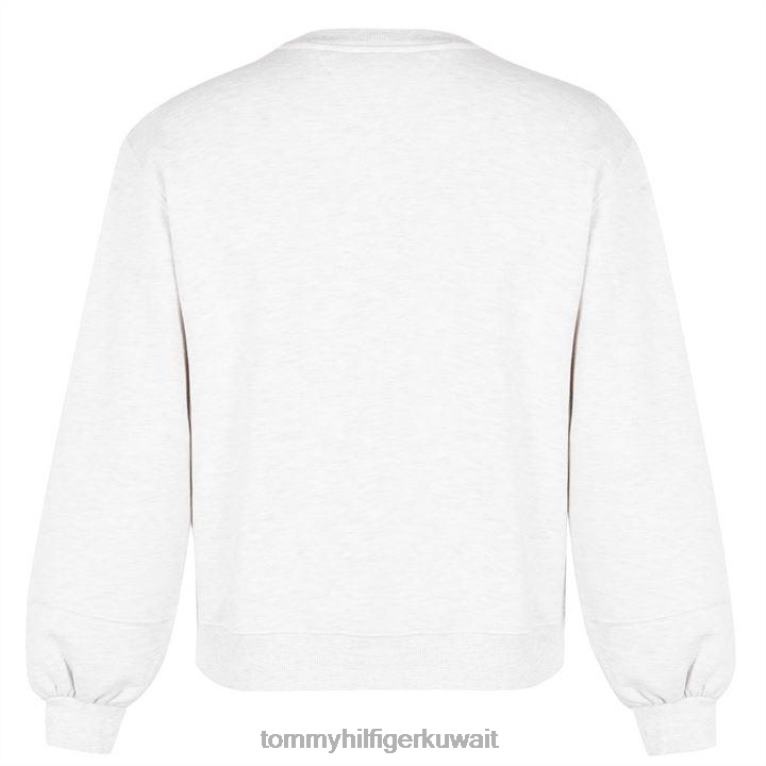 الفضة ز Tommy Hilfiger سترة الطاقم الجامعي 4464420288