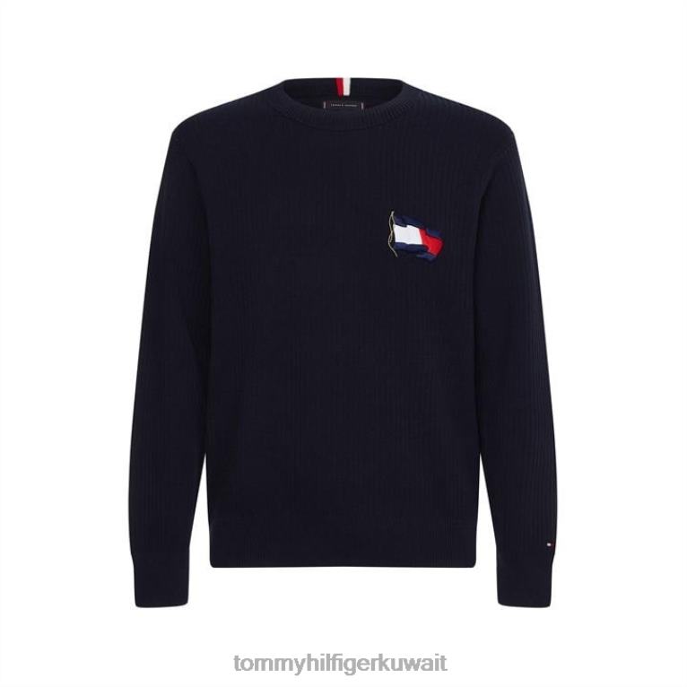 سماء الصحراء Tommy Hilfiger سترة العلم المتموجة 4464420306