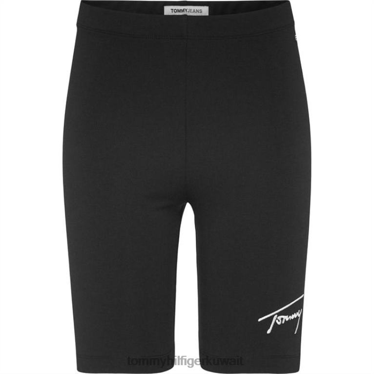 أسود Tommy Hilfiger دورة توقيع تومي قصيرة 4464420323