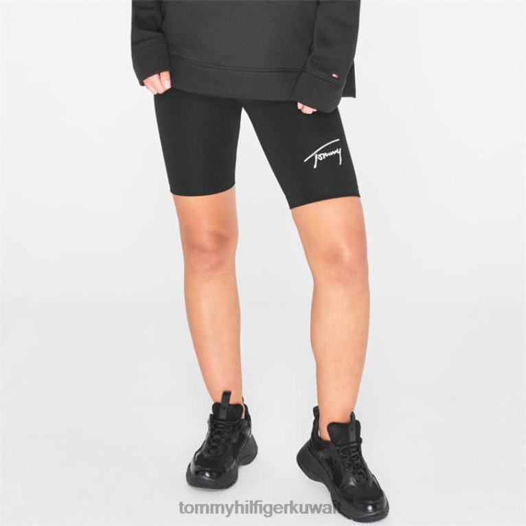 أسود Tommy Hilfiger دورة توقيع تومي قصيرة 4464420323