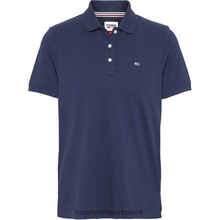 البحرية الشفق Tommy Hilfiger قميص بولو سليم 4464420356