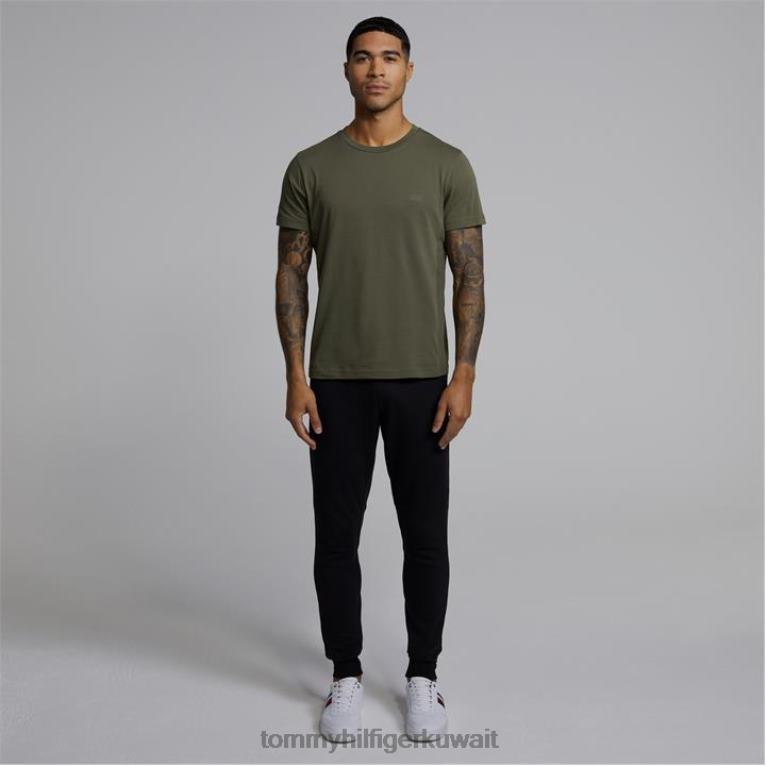 زيتون مش Tommy Hilfiger تي شيرت أساسي حديث 4464420379