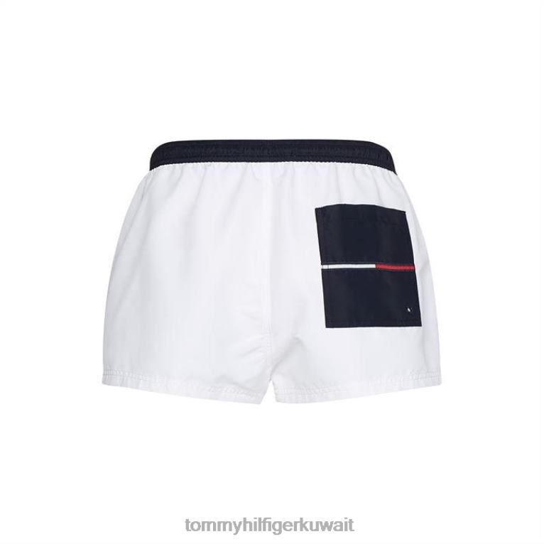 أبيض Tommy Hilfiger قطع قصيرة الرباط القصير 4464420435