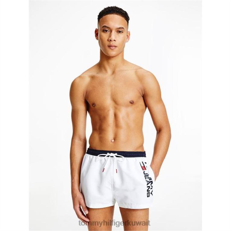 أبيض Tommy Hilfiger قطع قصيرة الرباط القصير 4464420435